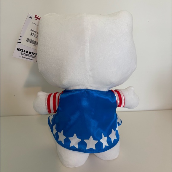 Hello Kitty Plush Patriotic Greeter/Side Stepper NWT - Picture 3 of 4